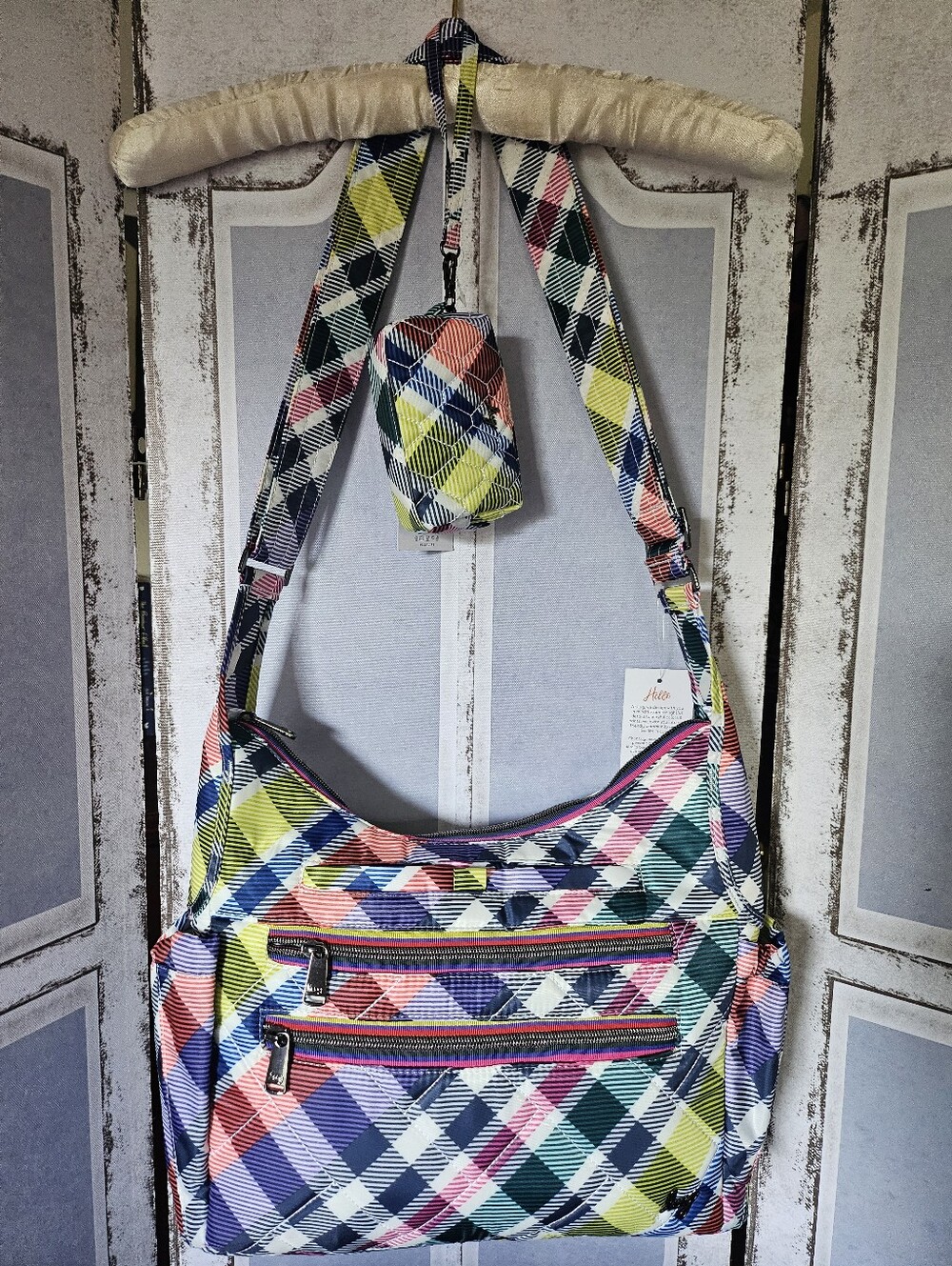 $90 Retail NWT Lug Camper SE Crossbody Bag & Matching Blimp Wristlet Preppy Posh